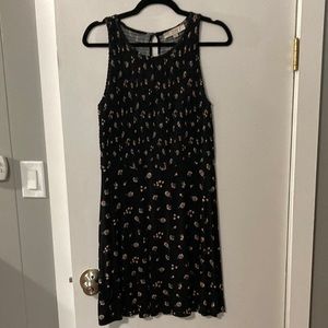Black floral dress